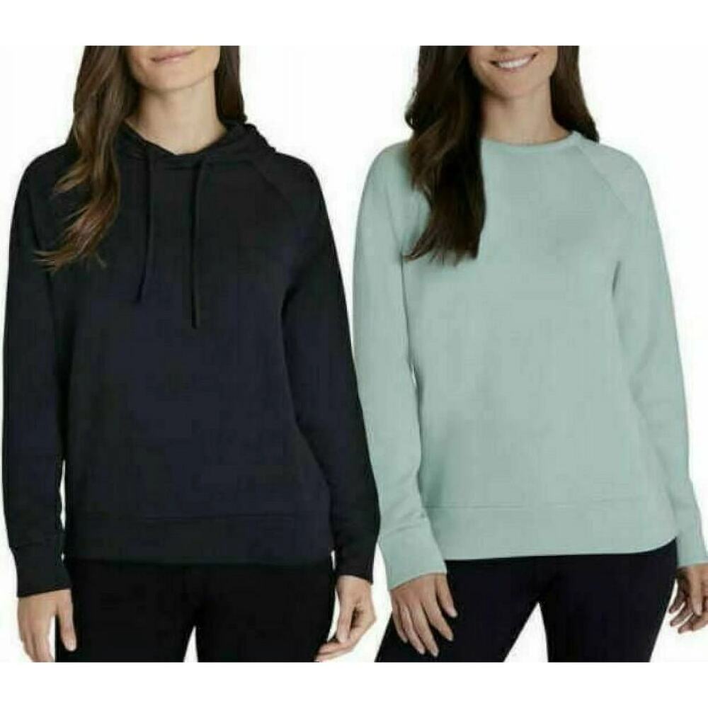 Eddie Bauer NWT Women's Comfort Combo 2-Pack Hoodie + Crewneck Size XL